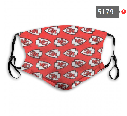 2020 NFL Kansas City Chiefs Dust mask with filter->nfl dust mask->Sports Accessory